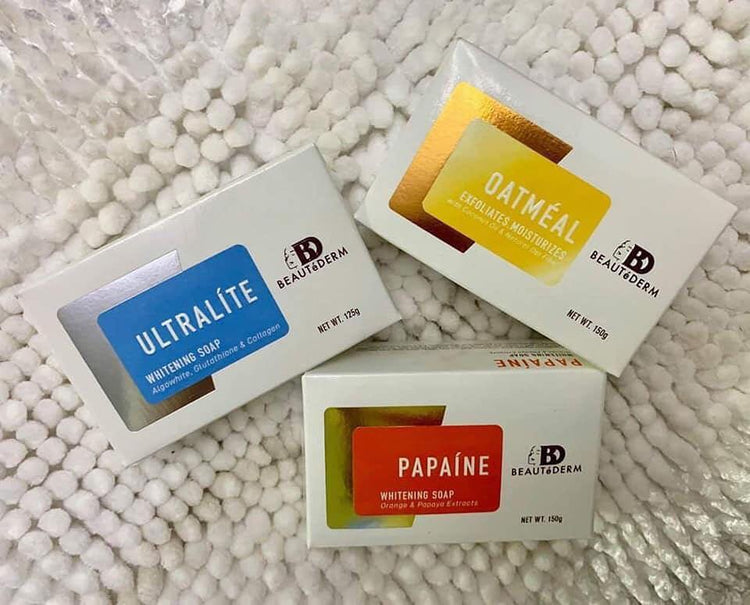 Beautederm.co.nz Papaine Soap Oatmeal Soap Ultralite Soap Whitening Collagen Natural Papaya Extract Gentle to the skin Safe Effective Beautederm New Zealand